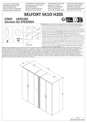 Dedeman BELFORT 5K1O H205 UP01505 Instructions D'assemblage