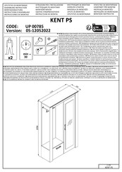 Dedeman KENT PS UP 00785 Instructions D'assemblage