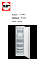 Hotpoint BF 3022 NF Instructions D'installation