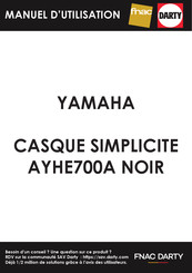 Yamaha AYHE700A Mode D'emploi