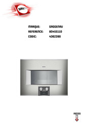 Gaggenau BS455110 Notice D'utilisation