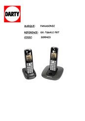 Panasonic KX-TG6423FR Manuel Utilisateur