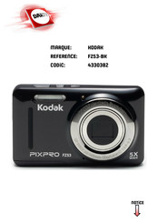 Kodak PIXPRO FZ53-BK Manuel D'utilisation