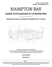 HAMPTON BAY 1001 000 000 Guide D'utilisation Et D'entretien