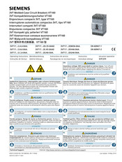 Siemens 3VT17 2E 45-0AA0 Serie Instructions De Service