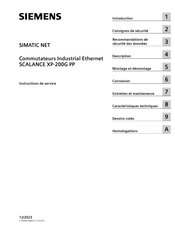 Siemens SCALANCE XP-200G Instructions De Service