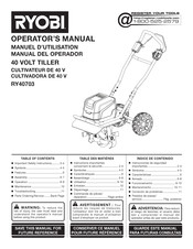 Ryobi RY40703 Manuel D'utilisation