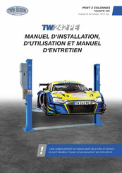 twin busch TW 242 PE Manuel D'installation, D'utilisation Et D'entretien