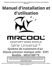 MrCool Universal MDUI18024 Manuel D'installation Et D'utilisation