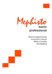 Mephisto berlin professional Mode D'emploi