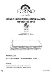 Forno FRHRE5346-48 Manuel D'instructions