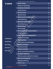 Canon MF4870w Guide De Démarrage