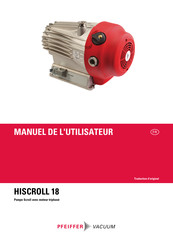 Pfeiffer Vacuum HISCROLL 18 Manuel De L'utilisateur