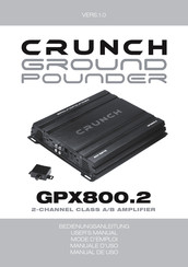 Crunch GROUND POUNDER GPX800.2 Mode D'emploi