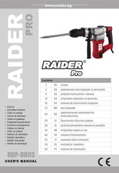 Raider PRO RDP-DH03 Mode D'emploi