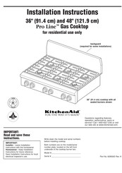 KitchenAid KGCP463KSS Instructions D'installation