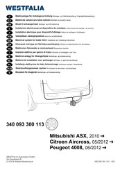 Westfalia Automotive 340 093 300 113 Notice De Montage Et D'utilisation