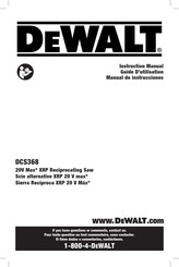 DeWalt DCS368 Guide D'utilisation