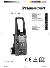 CleanCraft HDR-K 39-12 Traduction Des Instructions Originales