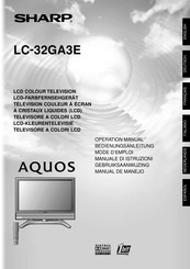 Sharp AQUOS LC-32GA3E Mode D'emploi