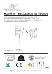 Mounting Dream MD2209-03 Instructions D'installation