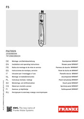 Franke 7612982289224 Notice De Montage Et De Mise En Service