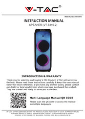 V-TAC VT-6310-2 Manuel D'instructions