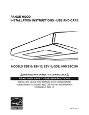 Broan QDE30WW Instructions D'installation