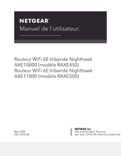 NETGEAR Nighthawk RAXE500 Manuel De L'utilisateur