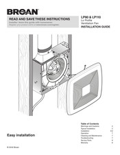 Broan LP80 Guide D'installation