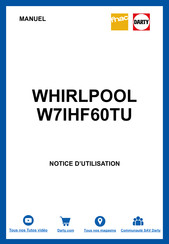 Whirlpool W7IHF60TU Notice D'utilisation