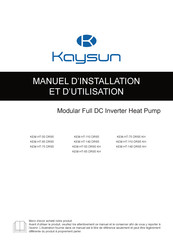 Kaysun KEM-HT-140 DRS5 Manuel D'installation Et D'utilisation