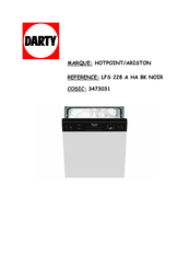 Hotpoint Ariston LFS 228 Mode D'emploi