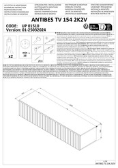 Forma Ideale ANTIBES TV 154 2K2V Instructions D'assemblage