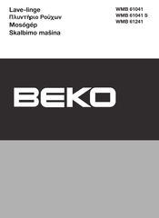 Beko WMB 61041 S Manuel D'utilisation