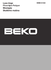 Beko WMB 61442 Manuel D'utilisation