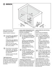 Bosch HDD6RSP Directives D'installation