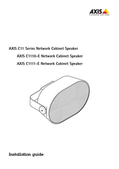 Axis Communications C1110-E Instructions D'installation