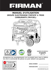 Firman T12071 Manuel D'utilisation