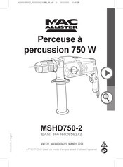 Mac allister MSHD750-2 Mode D'emploi