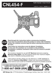 AVF Group CNL454-F Instructions De Montage