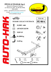 AUTO-HAK SU46A Instructions De Montage