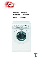 Hotpoint Ariston HAD 74F Mode D'emploi