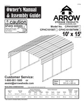 Arrow Storage Products CPHC101507 Manuel De L'utilisateur Et Guide D'assemblage