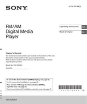 Sony DSX Serie Mode D'emploi