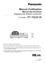 Panasonic PT-TW351R Manuel D'utilisation