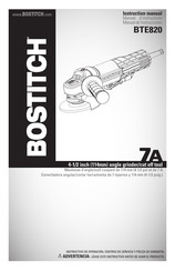 Bostitch BTE820 Manuel D'instructions