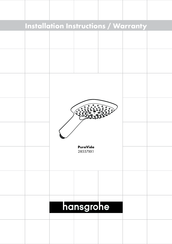 Hansgrohe PuraVida 285571 Serie Instructions D'installation