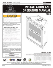 Timberwolf TB36 Serie Manuel D'installation Et D'utilisation