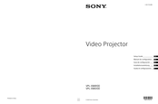 Sony VPL-XW6100 Manuel De Configuration